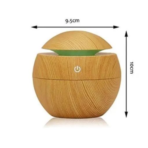 SilverHome Phuket Gömb alakú Mini Humidifier LED színvátós fénnyel- fenyő