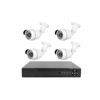   CCTV 4 Kamerás Megfigyelőrendszer H.264 – HD, Éjjellátó, Távoli Eléréssel