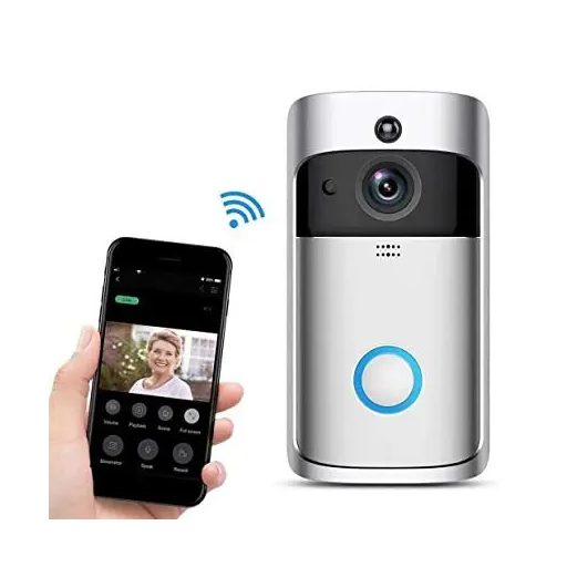 X Smart Home - Okos ajtócsengő HD kamera/ WIFI - ezüst