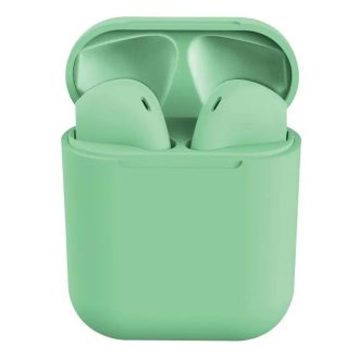   Bluetooth fülhallgató i12 5.0 tws zöld, érintésérzékeny inpods