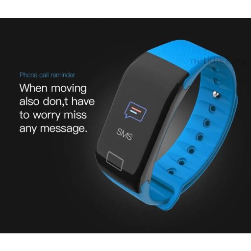 Bluetooth aktivitásmérő színes kijelzővel - fekete, vízálló F1C