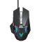 Vezetékes Gaming egér GM98, 1000-7200dpi, RGB világítás, Fekete