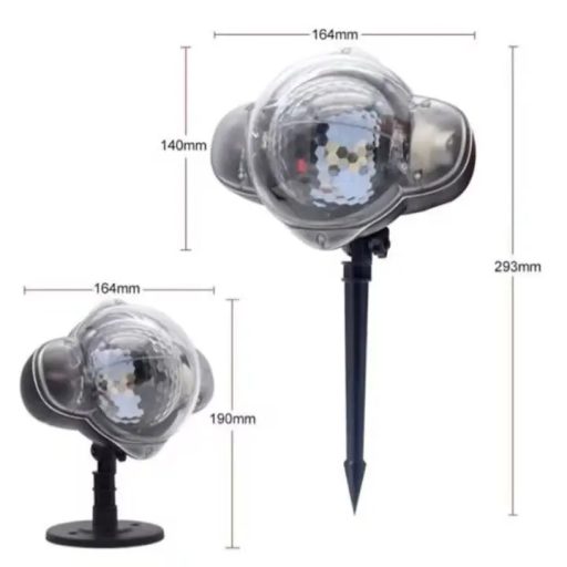 Snowball LED Projektor – Színes fények, kültéri és beltéri használatra