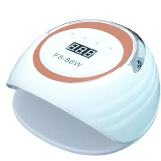   SilverHome F8 LED/UV műkörmös lámpa 86W - fehér/krómnarancs