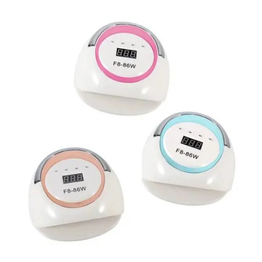 SilverHome F8 LED/UV műkörmös lámpa 86W - fehér/krómnarancs