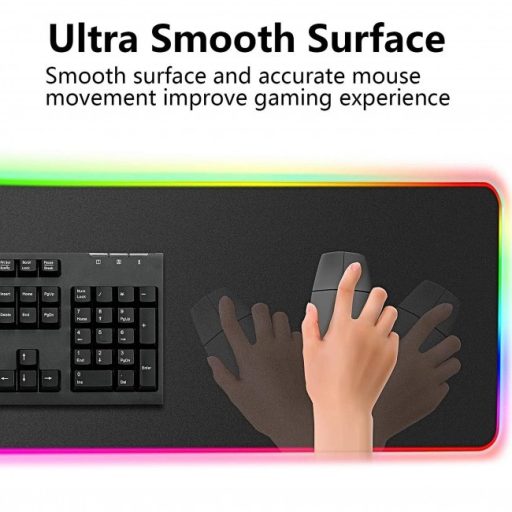 SilverHome Gamer egérpad 7 féle színű LED világítással - 780x300