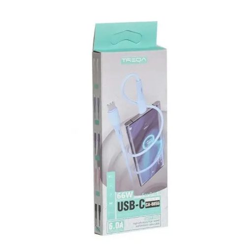 Treqa USB-C – USB-C kábel CA-8855 – 1 méter - fekete