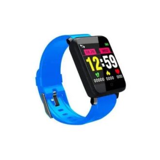   Bluetooth aktivitásmérő színes kijelzővel - kék szíj, vízálló F1v2.0