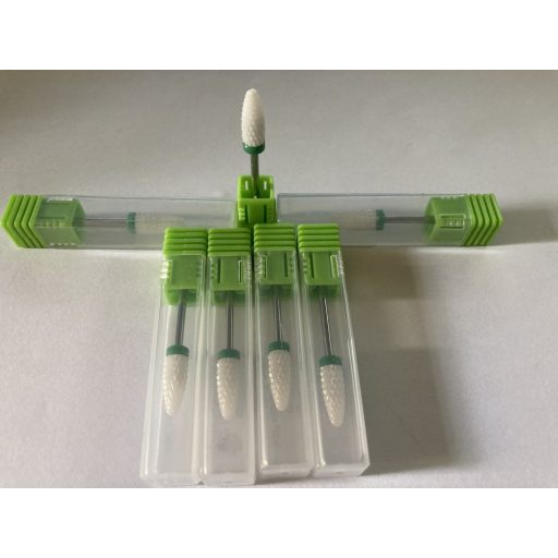 Kúpos kerámia csiszolófej közepes - zöld