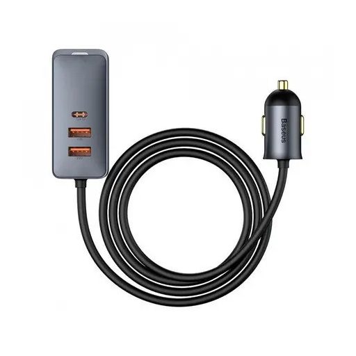Baseus Autós Telefontöltő 2 USB 1 Type-C