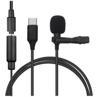   Lavalier Csiptetős mikrofon Type-C bemenettel + AUX bemenet - JH-042-A