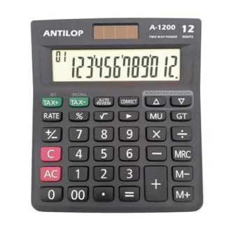   Antilop A-1200 napelemes asztali számológép, nagy kijelzővel