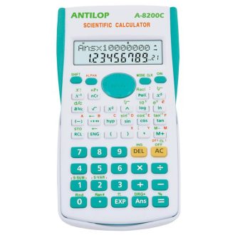   Számológép tudományos 240 funkciós türkiz kék Antilop A-8200C