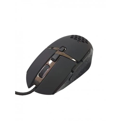 Vezetékes Gaming egér GM82, 1000-6400dpi, RGB világítás, Fekete