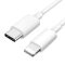 Prémium Adat- és Töltőkábel, Lightning/USB-C csatlakozó, 27W gyorstöltés, 1 méter, fehér színben