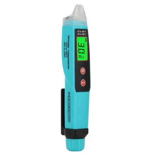 Érintésmentes Infravörös Hőmérő és Fáziskereső, JHL-18A, -30/250°C 12/1000V