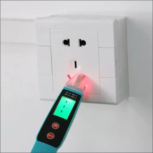Érintésmentes Infravörös Hőmérő és Fáziskereső, JHL-18A, -30/250°C 12/1000V