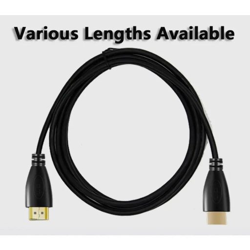 HDMI kábel, 1.5 méter, high definition, FullHD, apa-apa csatlakozó, fekete