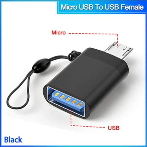 OTG átalakitó adapter (USB 3.0->MicroUSB ), Ezüst