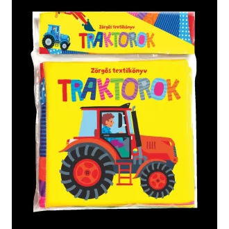Zörgős textilkönyv - Traktorok